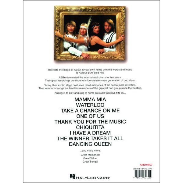 Music Sales The Very Best Of Abba