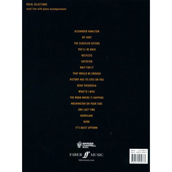 Faber Music Hamilton Vocal
