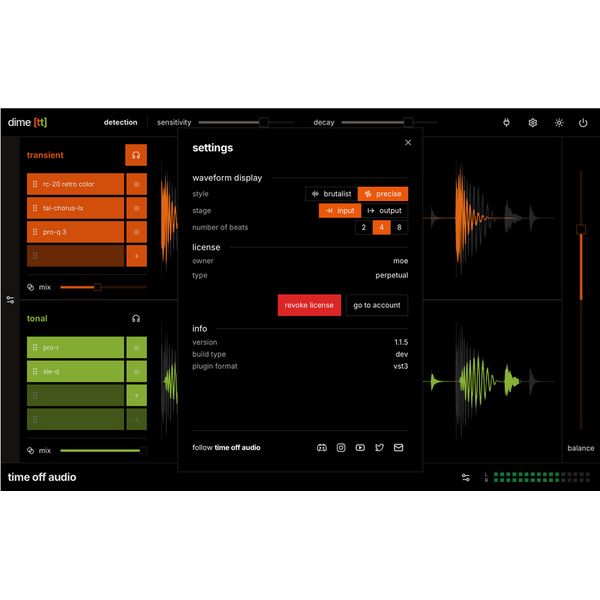 time off audio dime [tt]