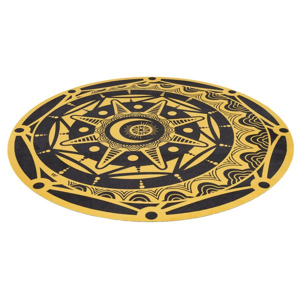 Zultan Drum Rug Black Orbit