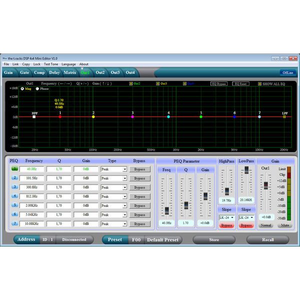the t.racks DSP 4x4 Mini