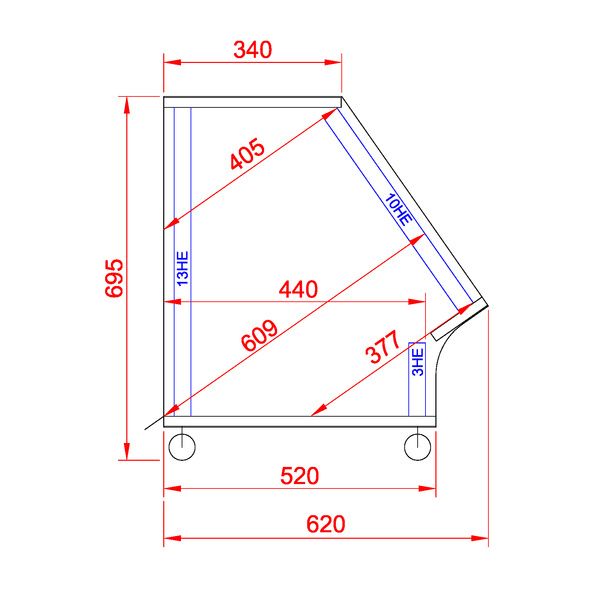 Thon Studio Side Rack XL 10U white