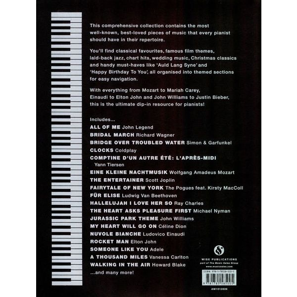 Wise Publications The Big Black Piano Songbook