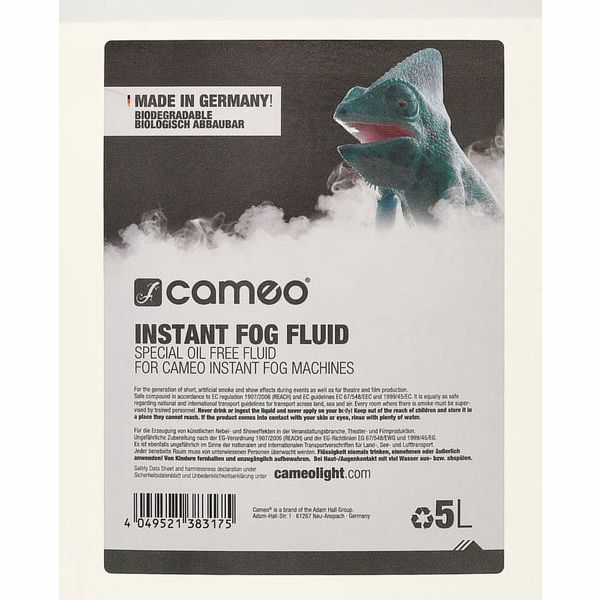 Cameo  Instant Fog Fluid 5L