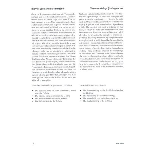 Artist Ahead Musikverlag Rockabilly Slapbass