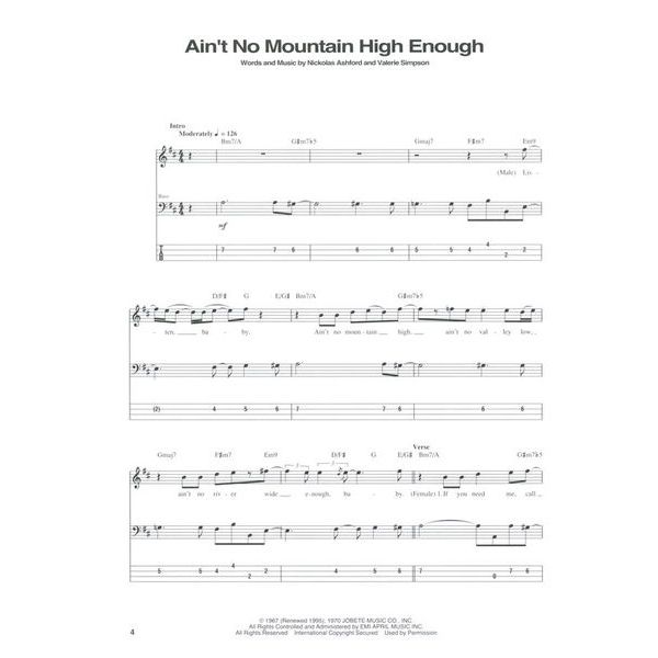 Hal Leonard Motown Bass Classics