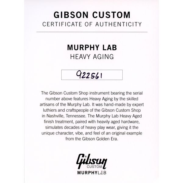 Gibson Les Paul 59 GLF Heavy Aged