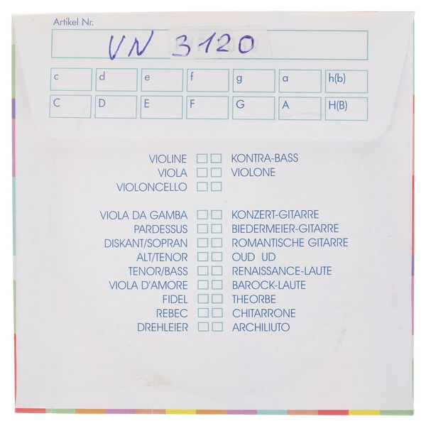 Kürschner Arch Lute 9th Course D