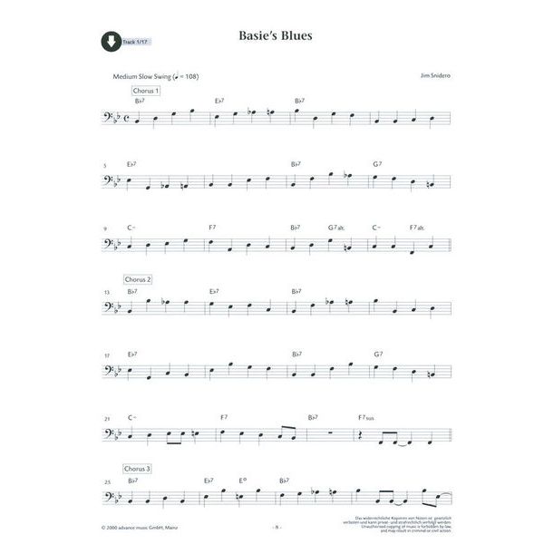 Advance Music Easy Jazz Conception Bass Line