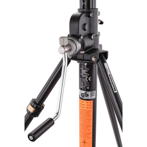 Manfrotto 387XBU Stainless Steel Wind Up