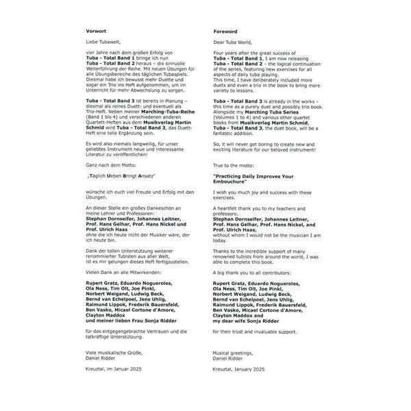 Martin Schmid Blechblsernoten Tuba-Total 2