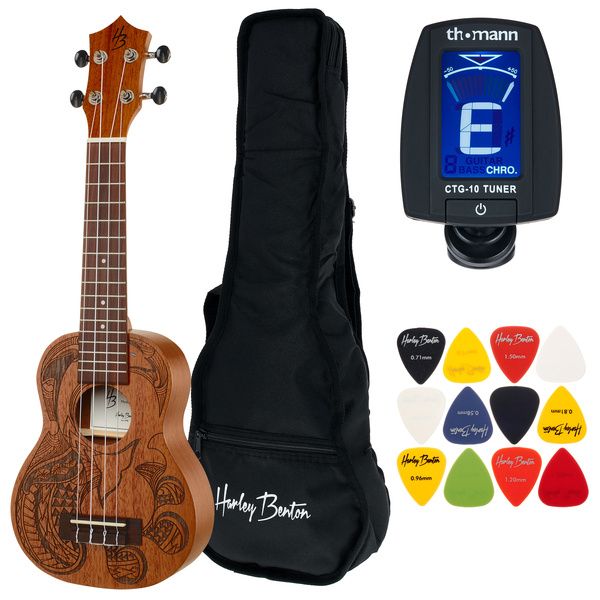 Harley Benton Hawaii Dolphin Tattoo S W/Bag