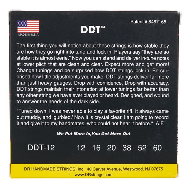 DR Strings Drop-Down Tuning DDT-12