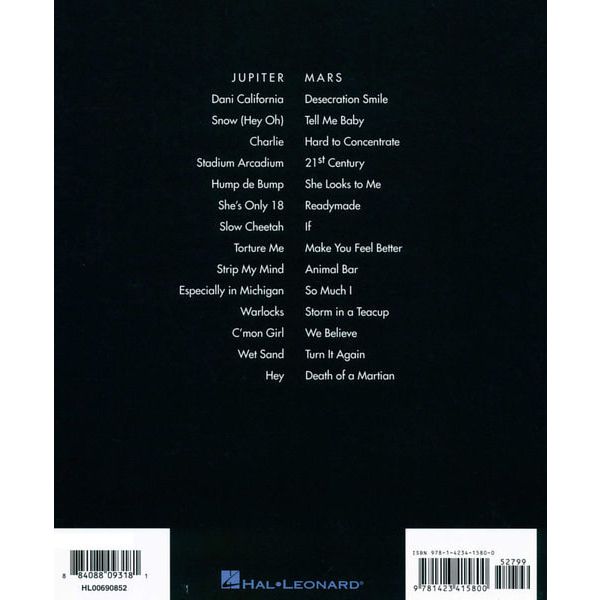 Hal Leonard Red Hot Chili Stadium Guitar