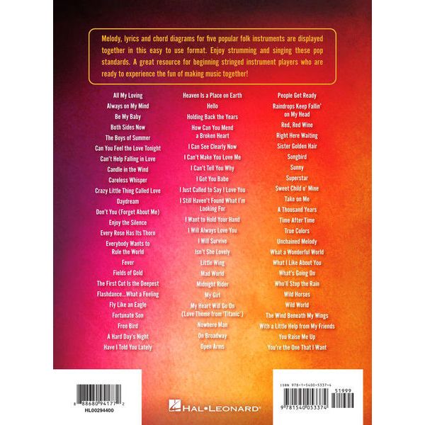 Hal Leonard Strum Together Pop Standards