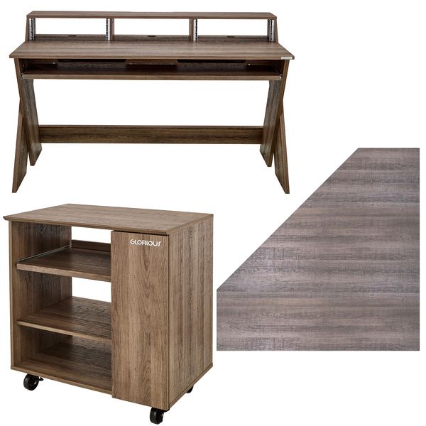 Glorious Sound Desk Pro Rack Set Walnut