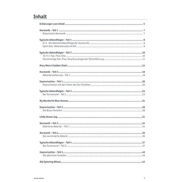 Artist Ahead Musikverlag Die Jazz-Piano-Schule