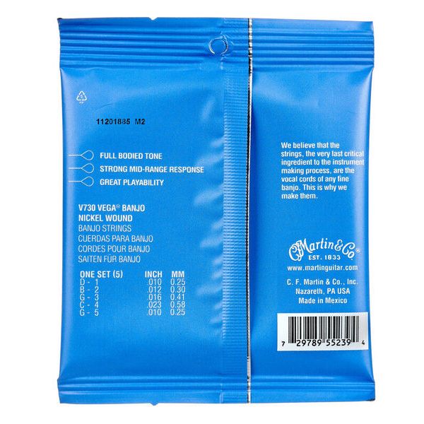 Martin Guitar V730 Vega Banjo 5 str.