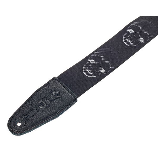 Levys Poly Strap 2" BK Skulls