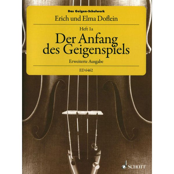 Schott Der Anfang des Geigenspiels