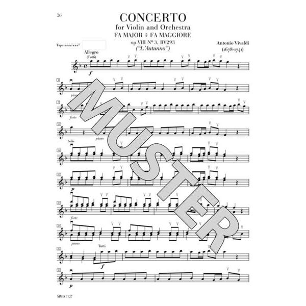 Music Minus One Vivaldi Vier Jahreszeiten VL