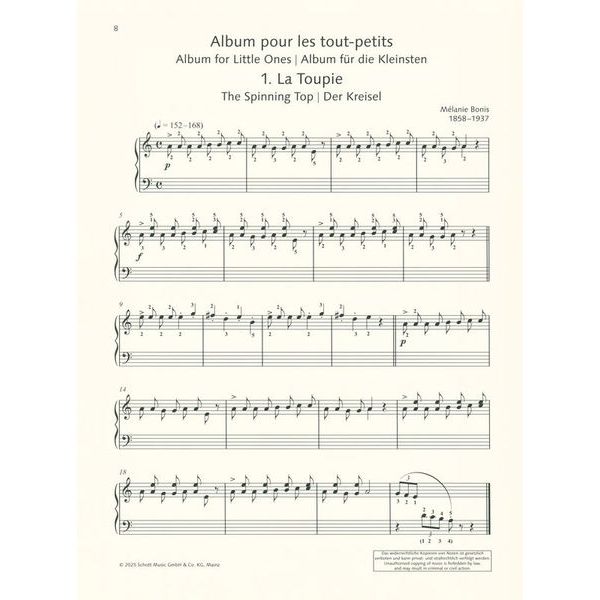 Schott Bonis Album pour les tout