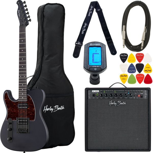 Harley Benton TE-20HH LH SBK Set