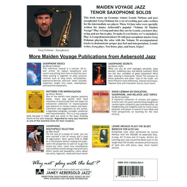Jamey Aebersold Maiden Voyage T-Sax