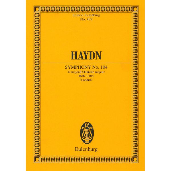 Edition Eulenburg Haydn Sinfonie Nr. 104 D-Dur