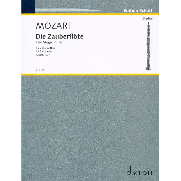 Schott Zauberflöte 2 Klarinetten