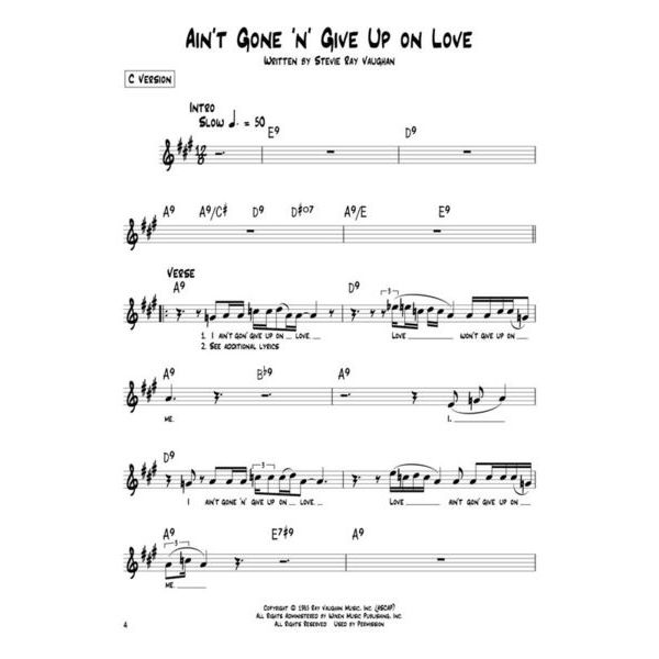 Hal Leonard Blues Play-Along Stevie Ray