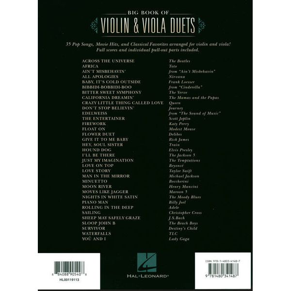 Hal Leonard Big Book Violin & Viola Duets