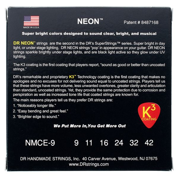 DR Strings Neon Multi NMCE-9