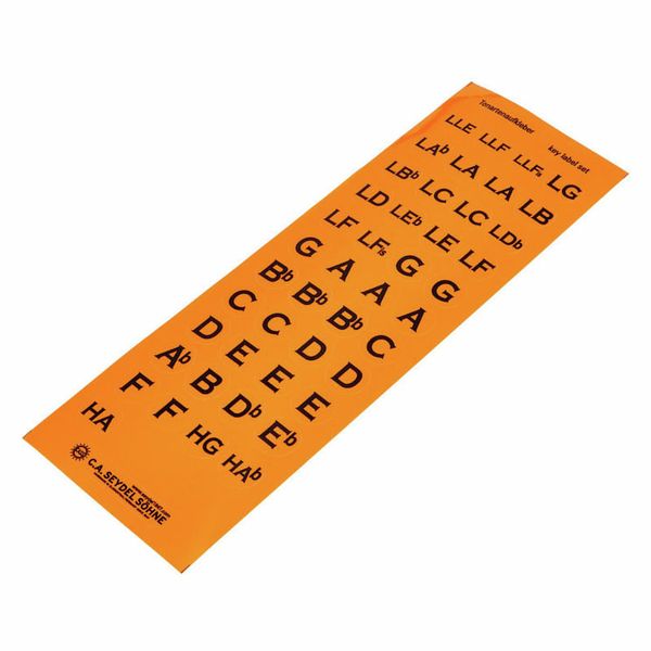 C.A. Seydel Söhne Key label set for coverplates