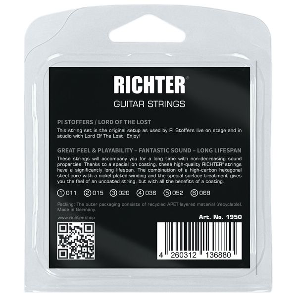 Richter Strings 11-68 Pi Stoffers Sign