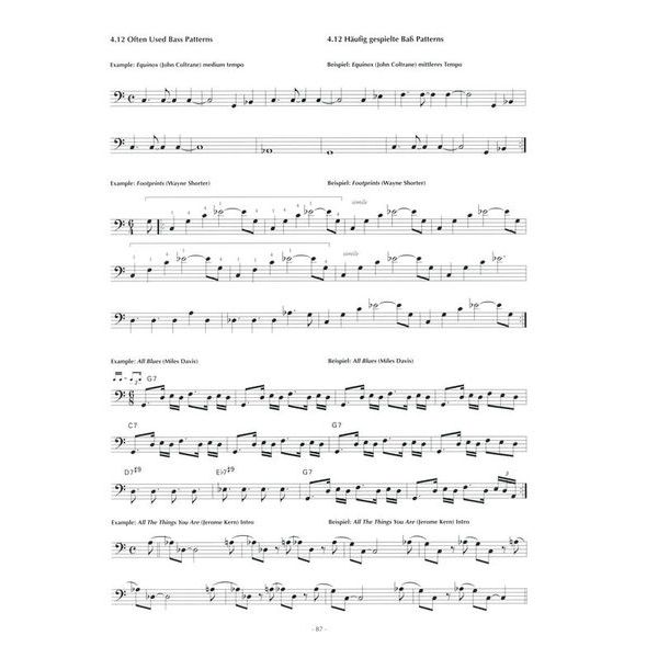 Advance Music Jazz Bass Compendium