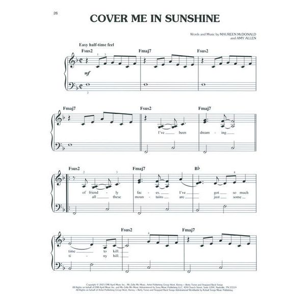 Hal Leonard Popular Sheet Music 2020s