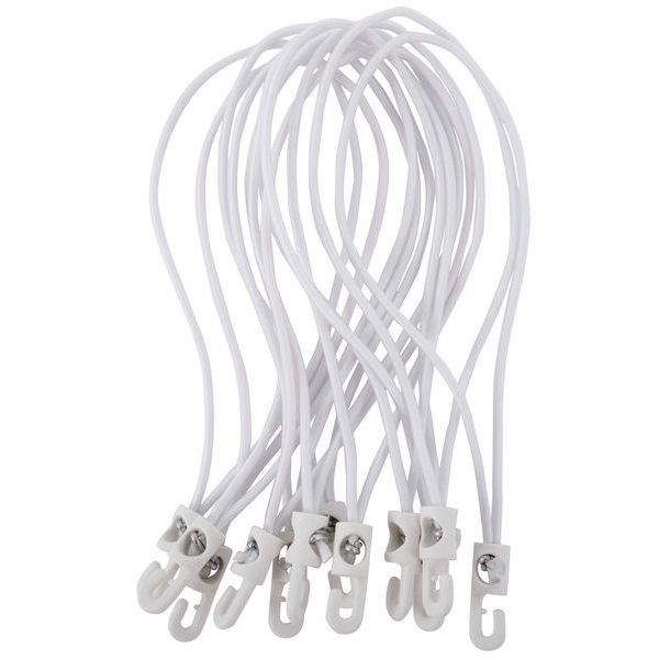 Stairville Spannfix  4mm White 12 pcs.