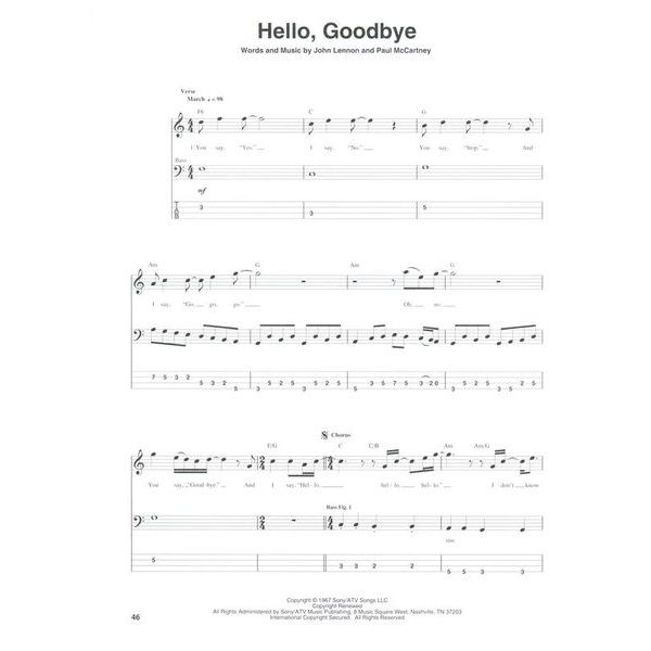 Hal Leonard The Beatles 1967-1970 Bass