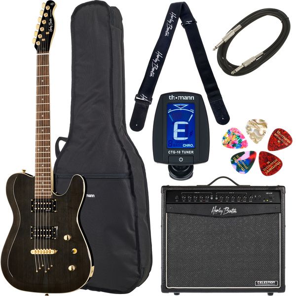 Harley Benton TE-40 TBK Bundle 3