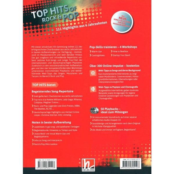 Helbling Verlag Top Hits of Rock & Pop