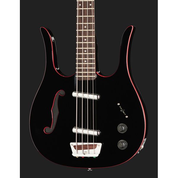 Danelectro 58 Longhorn Bass Black Red