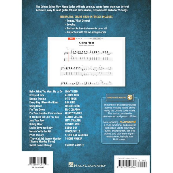 Hal Leonard Blues Standards Deluxe Guitar