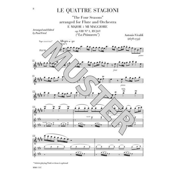 Music Minus One Vivaldi Vier Jahreszeiten FL