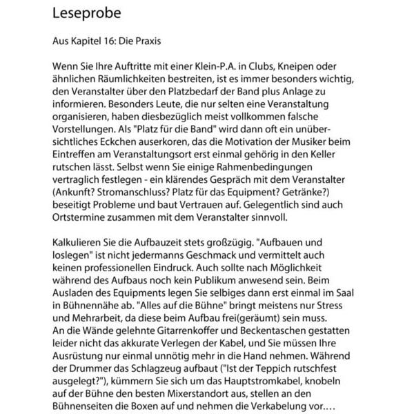 GC Carstensen Verlag Das PA Handbuch