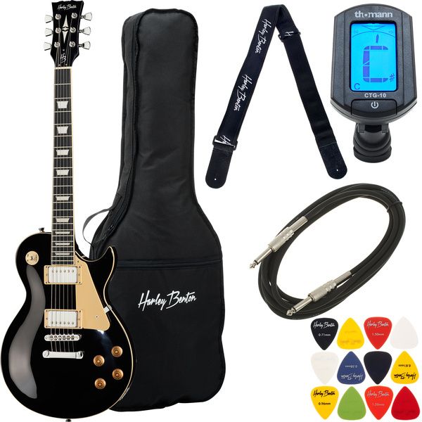 Harley Benton SC-450 BK Classic Serie Bundle