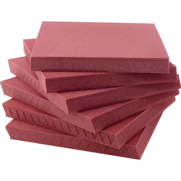 Auralex Acoustics 2" Studiofoam Wedges Burgundy