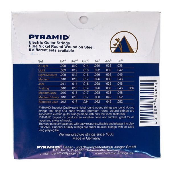 Pyramid Pure Nickel Medium/Jazz
