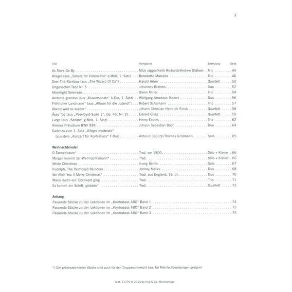 Edition Hug Double Bass-Vorspiel