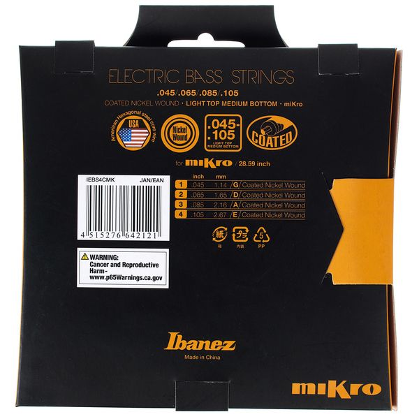 Ibanez IEBS4CMK Mic Bass String Set